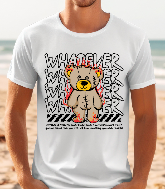 Mens T-shirt Cool Whatever Bear
