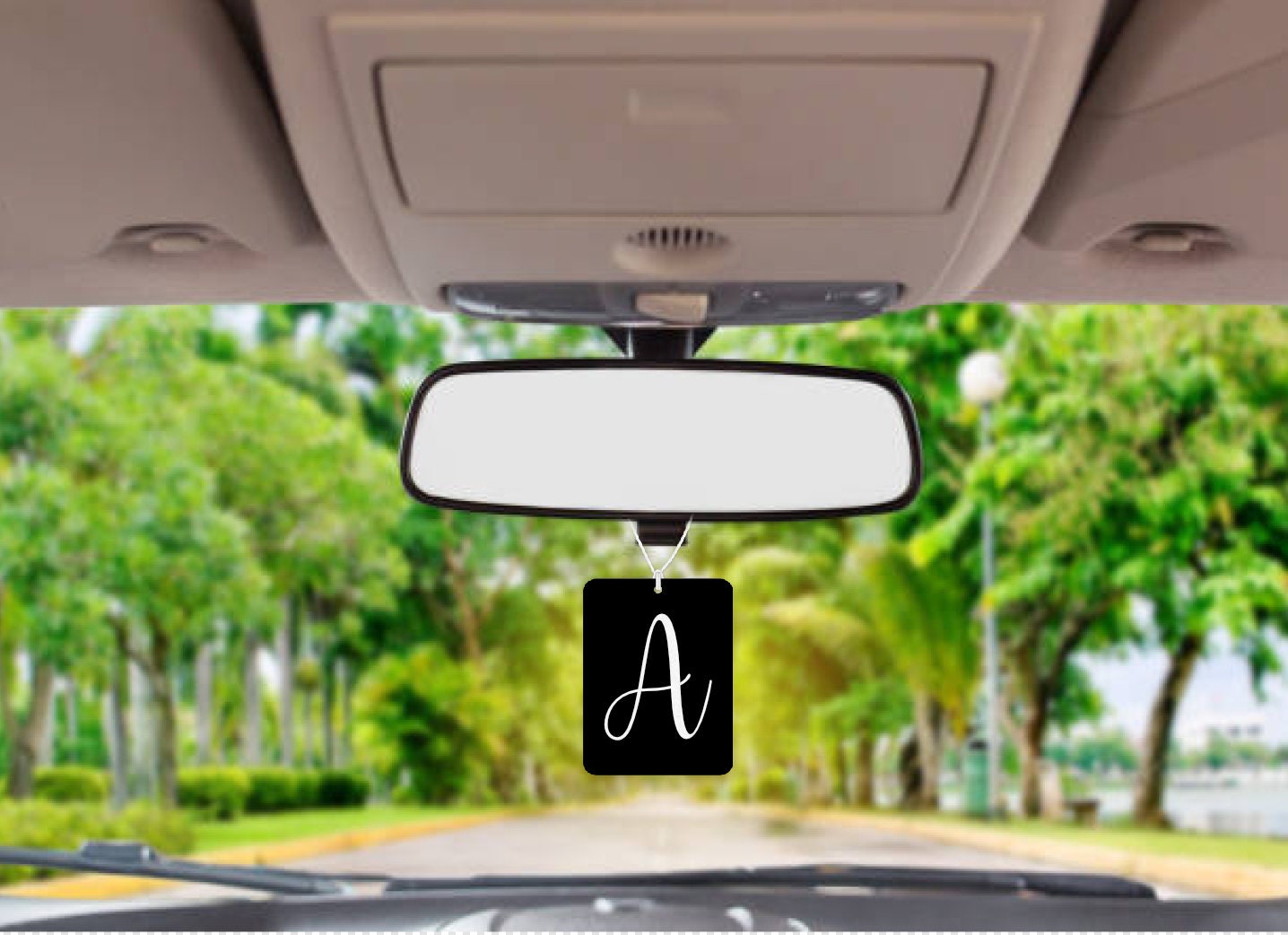Personalised Initial Car Air freshener 092
