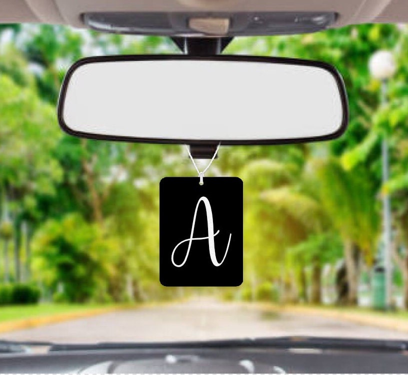 Personalised Initial Car Air freshener 092