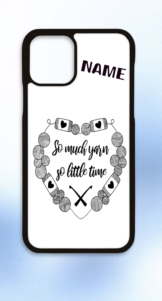 Personalised iPhone case so much yarn
