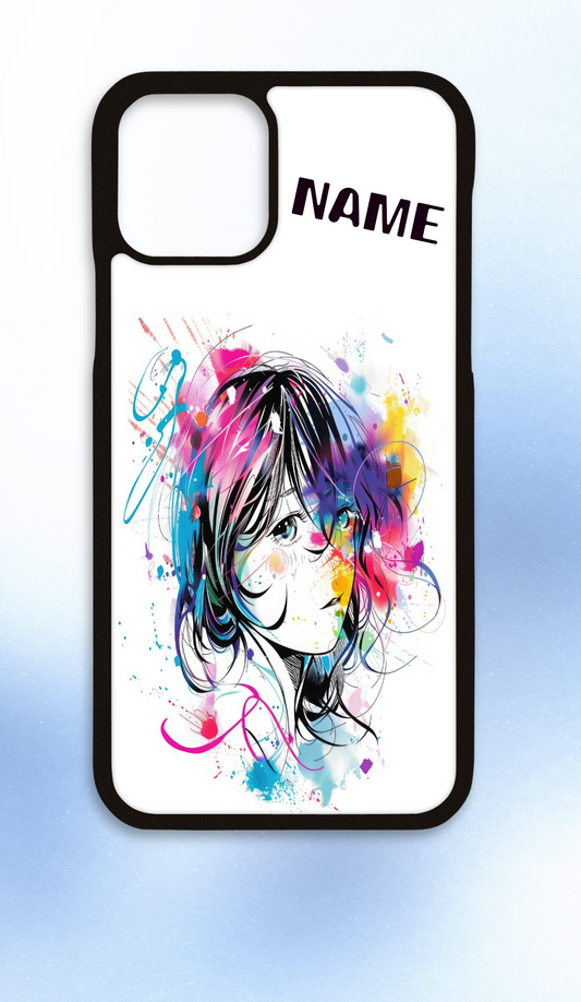 Personalised iPhone case colourful anime