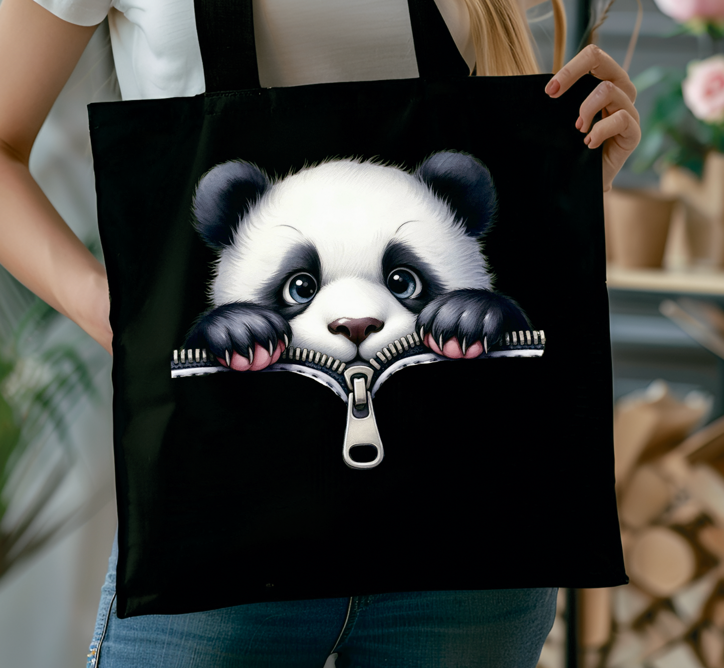 Tote Bag cute panda