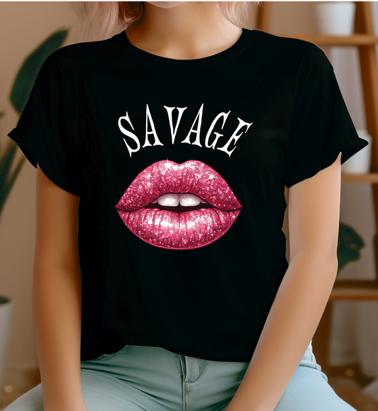 Woman's T-shirt savage pink