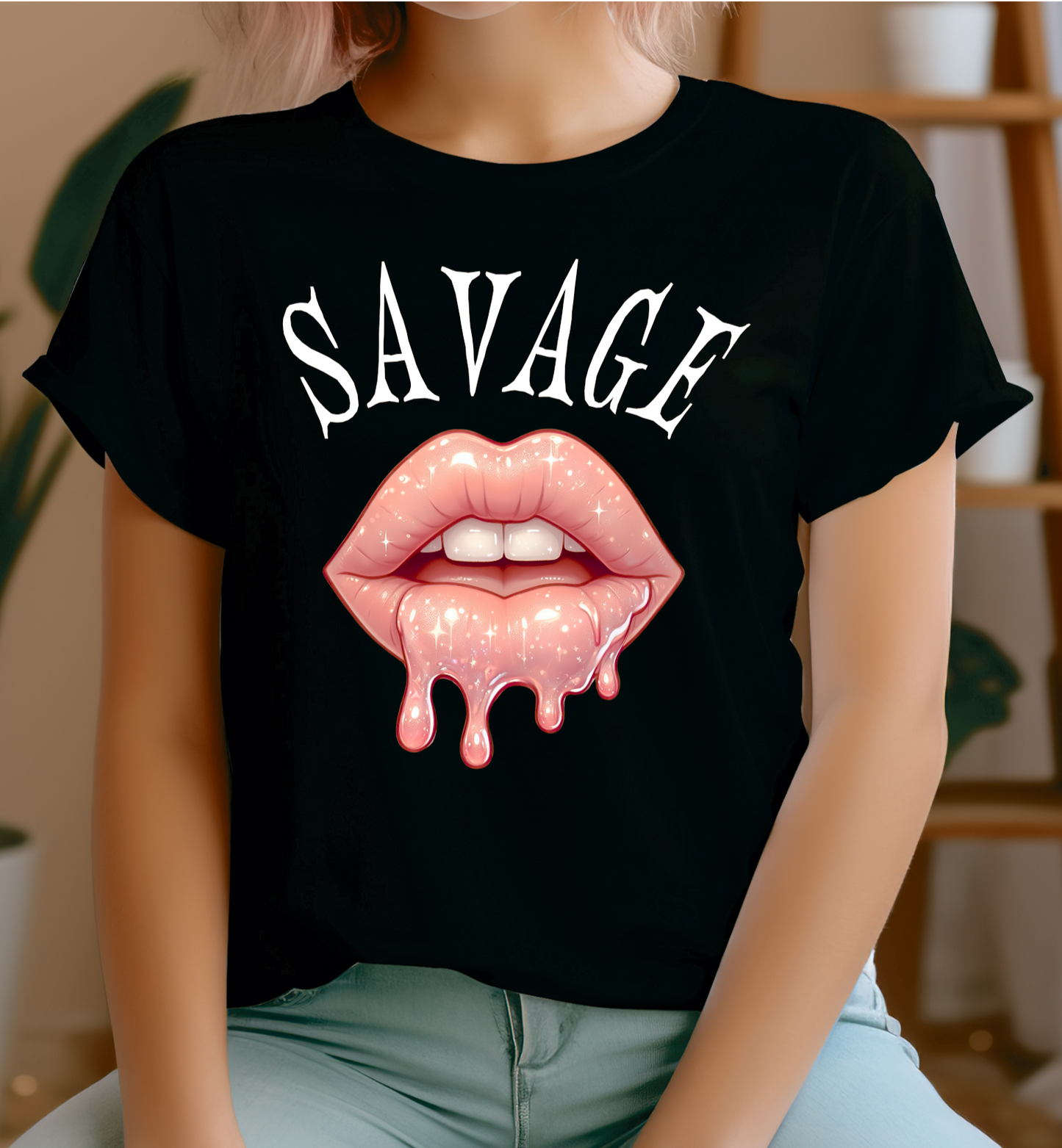 Woman's T-shirt savage light pink