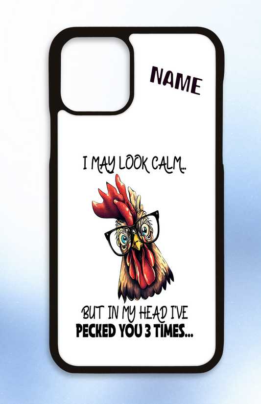 Personalised iPhone case I may look calm