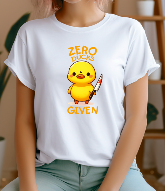 Woman's T-shirt Zero Ducks