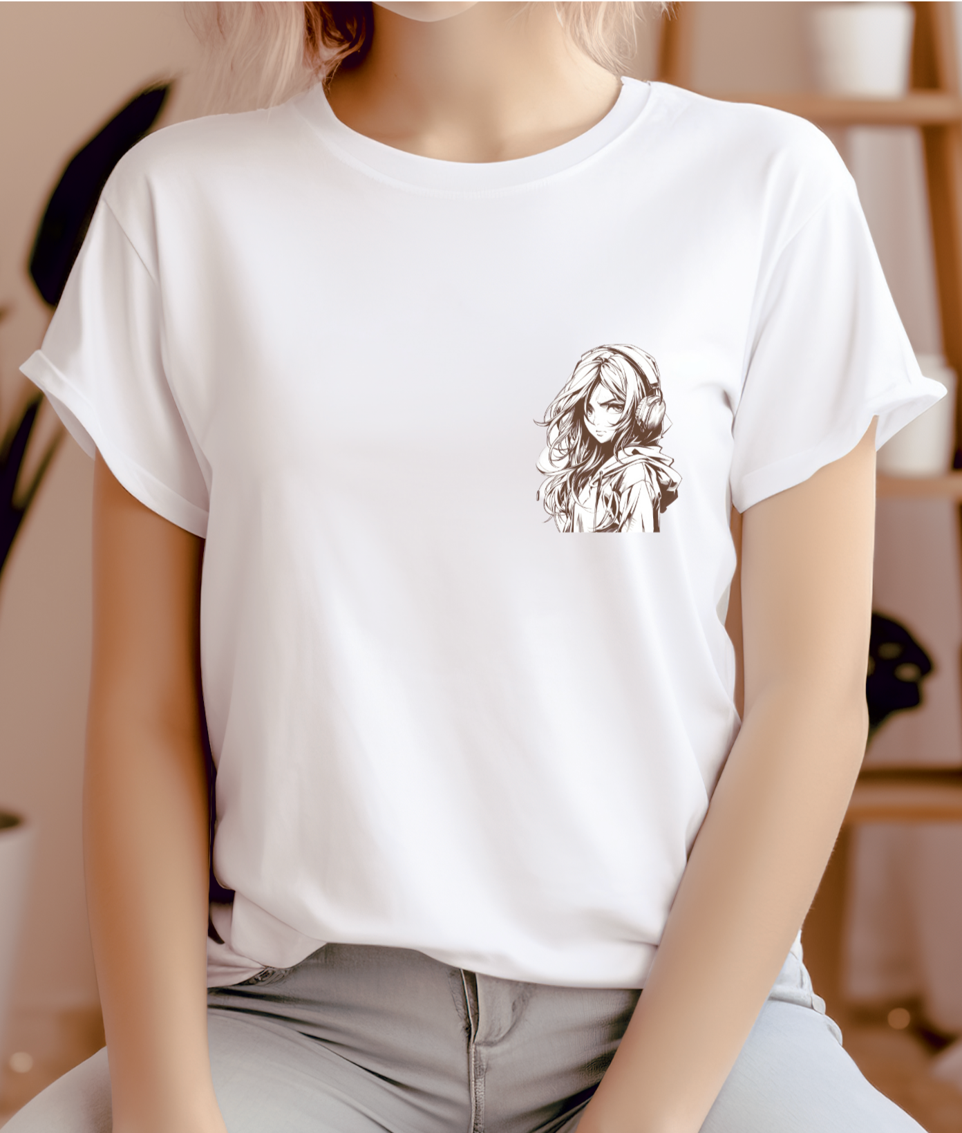 Woman's T-shirt anime