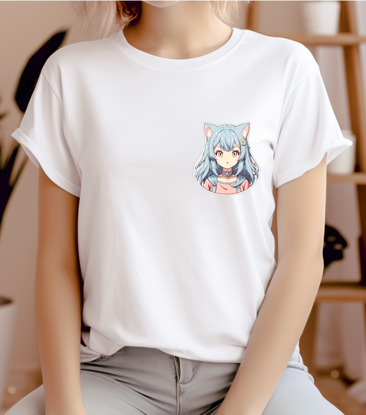 Woman's T-shirt anime cute girl