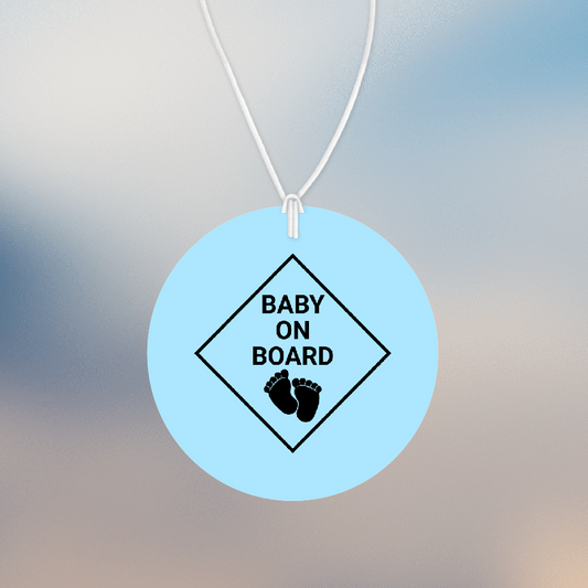 Personalised Car Air freshener Baby On Board 025