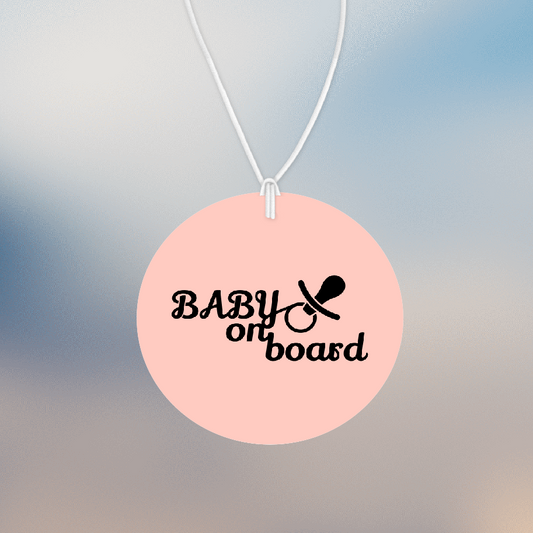 Personalised Car Air freshener Baby On Board 027