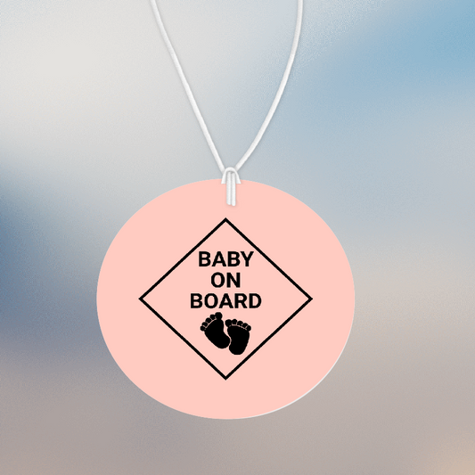 Personalised Car Air freshener Baby On Board 030