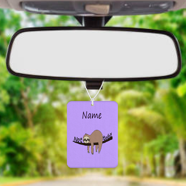 Personalised Car Air freshener Sloth 095