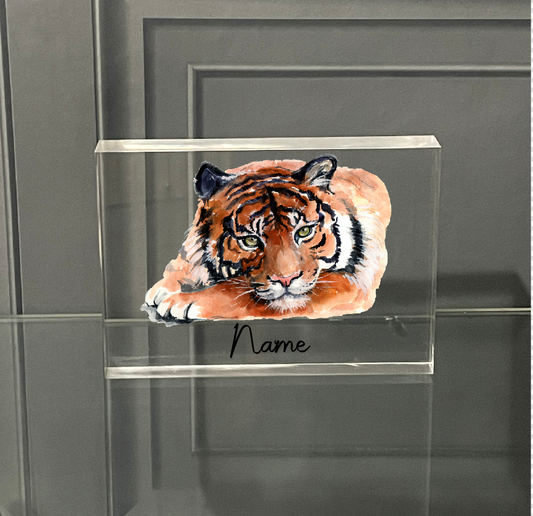 Personalised Photo Block Tiger 1