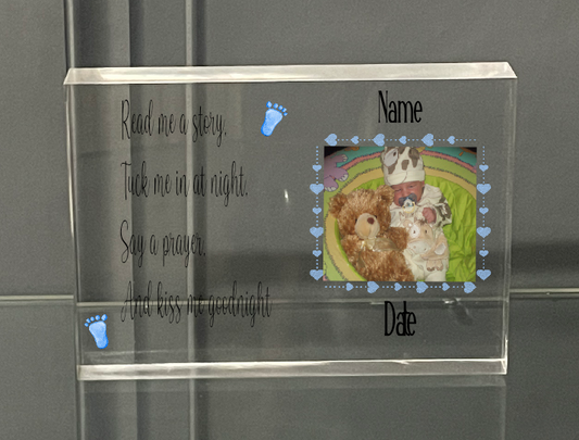 Personalised Photo Block New Baby 14