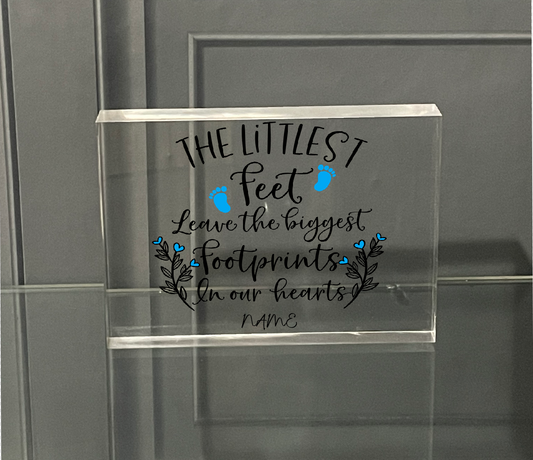 Personalised Photo Block Baby Memorial  25