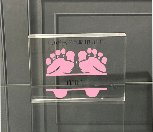 Personalised Photo Block Baby Memorial  27