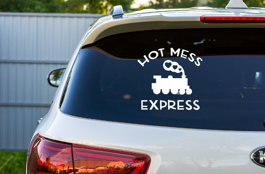 Car Decal Hot Mess Express  17