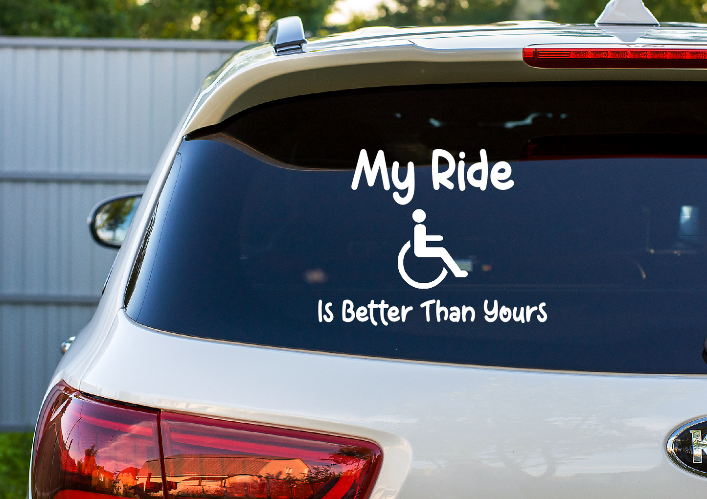 Car Decal My Ride Is Better Than Yours  30