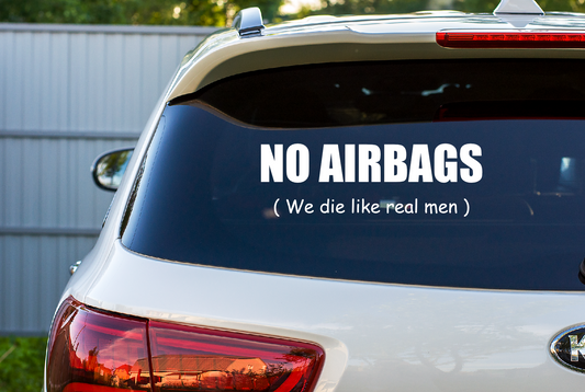 Car Decal No Airbags  32