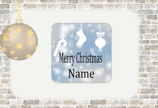 Personalised Drink Coaster Christmas  105