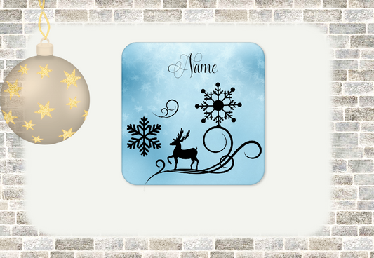 Personalised Drink Coaster Christmas  108