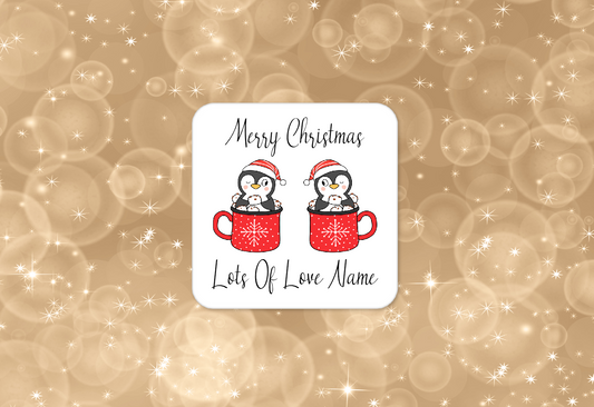 Personalised Drink Coaster Christmas  112