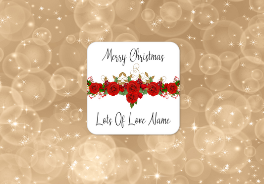 Personalised Drink Coaster Christmas  115