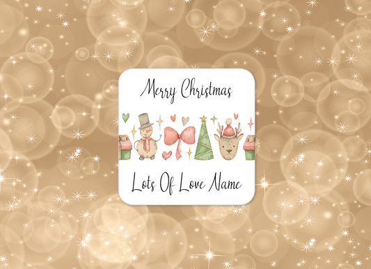 Personalised Drink Coaster Christmas  116