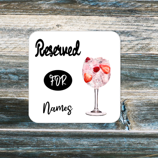 Personalised Drink Coaster Cocktail 127