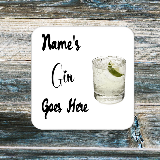 Personalised Drink Coaster Gin 131