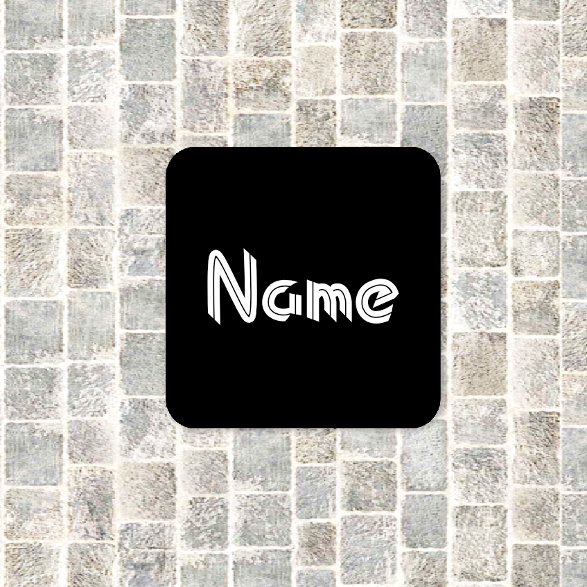 Personalised Drink Coaster Name 146