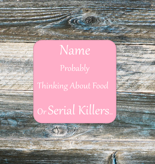 Personalised Drink Coaster Serial Killer  164