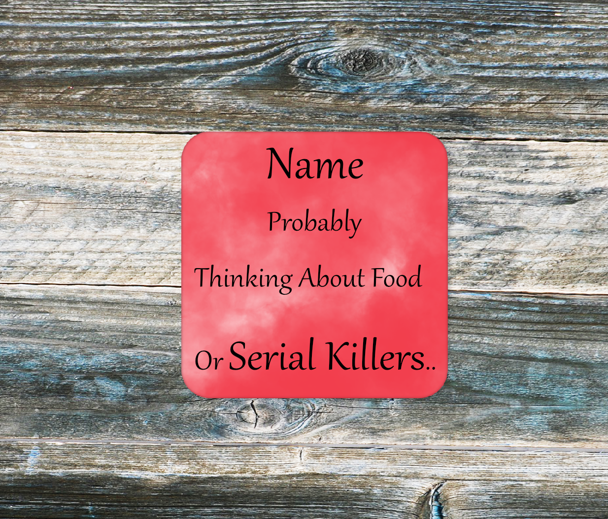 Personalised Drink Coaster Serial Killer  165