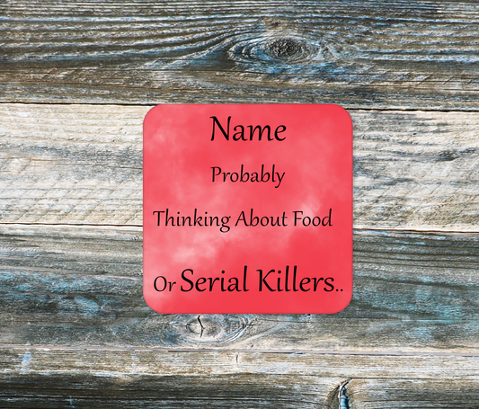 Personalised Drink Coaster Serial Killer  165