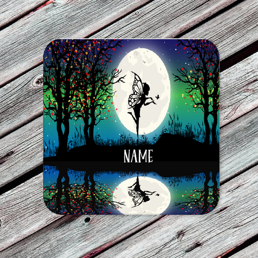 Personalised Drink Coaster Fairy Moonlight 17