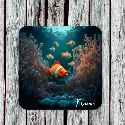 Personalised Drink Coaster Ocean Scene 18