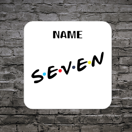 Personalised Drink Coaster Seven 181