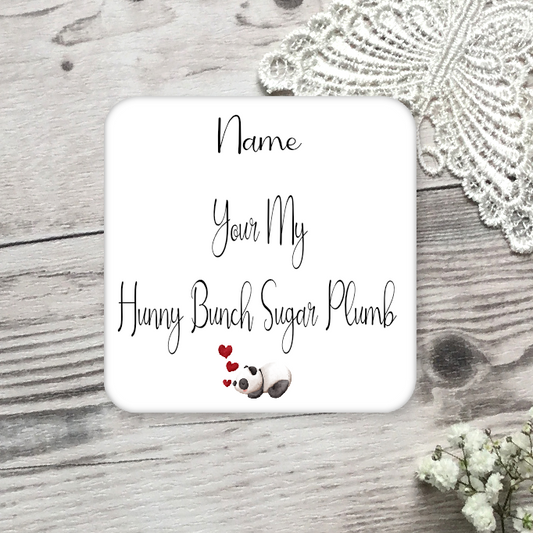 Personalised Drink Coaster Hunny Bunch 187