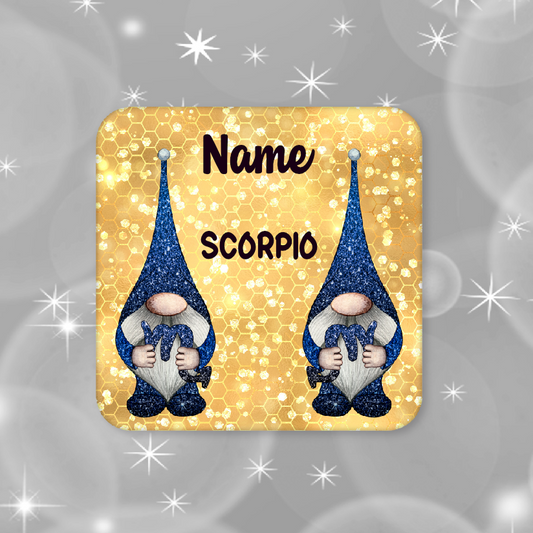 Personalised Drink Coaster Birthday Scorpio 234