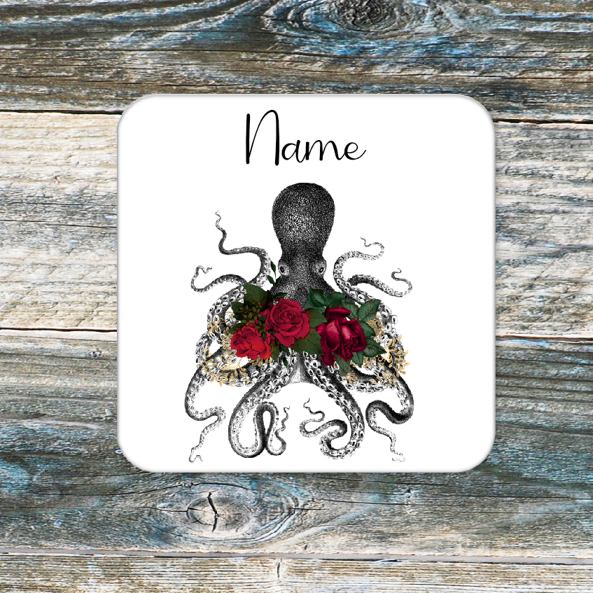 Personalised Drink Coaster Octopus  236