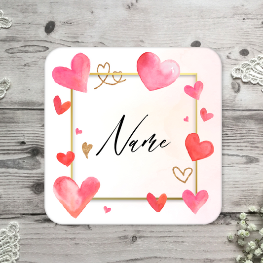 Personalised Drink Coaster Love 255