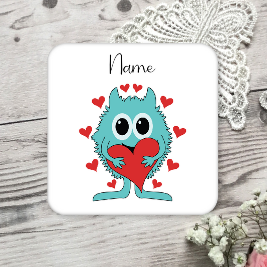 Personalised Drink Coaster Love Monster 265