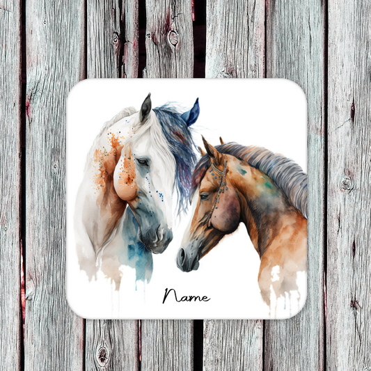 Personalised Drink Coaster Horses 27