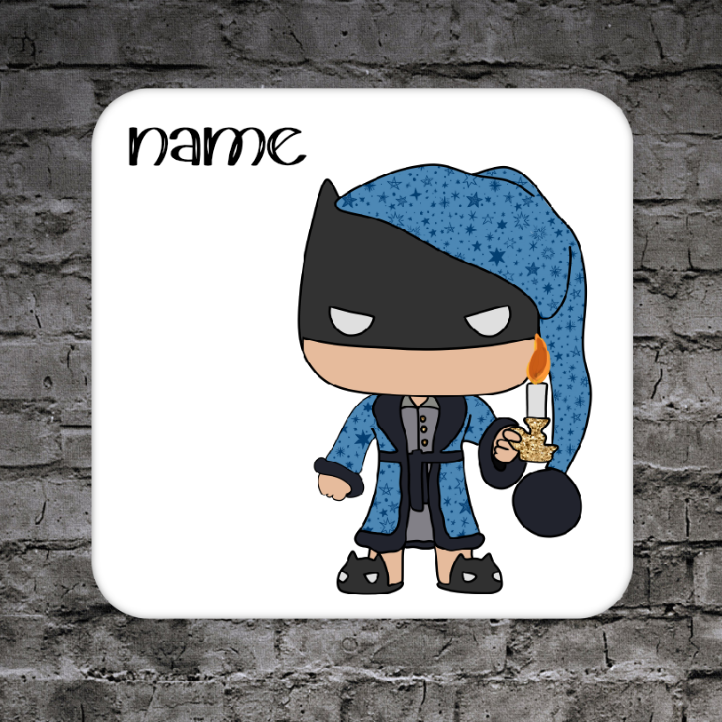 Personalised Drink Coaster Bedtime Batman  278