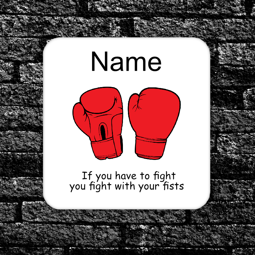 Personalised Drink Coaster Boxing 285