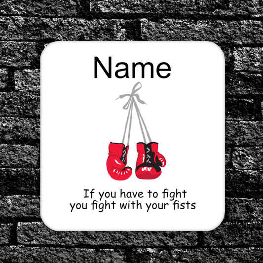 Personalised Drink Coaster Boxing 286