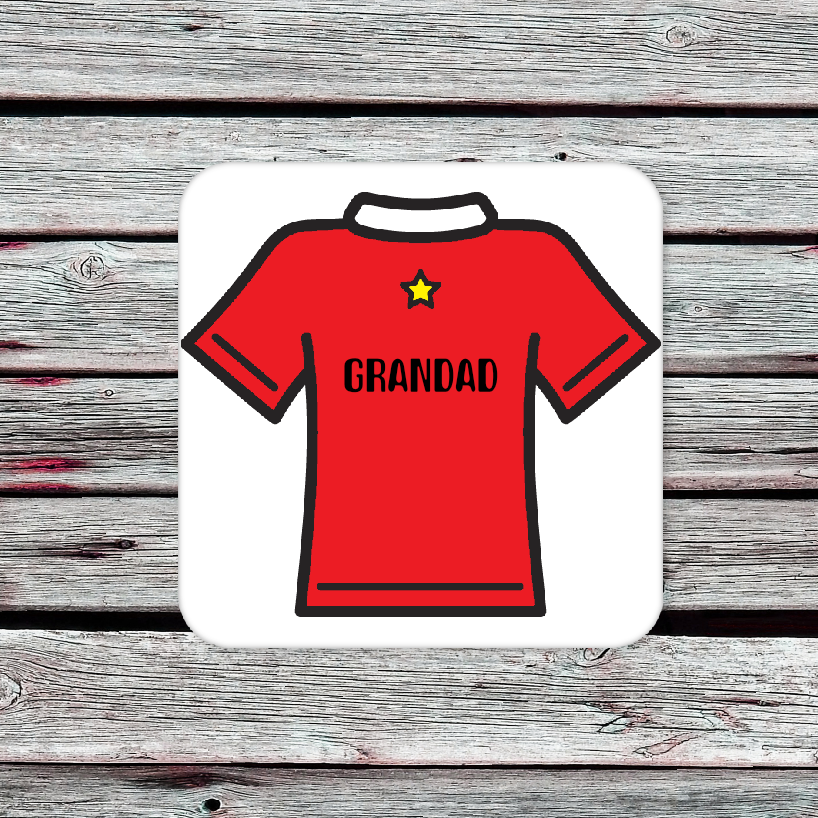 Personalised Drink Coaster Football Shirt 332