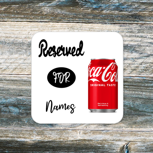 Personalised Drink Coaster Coke 351