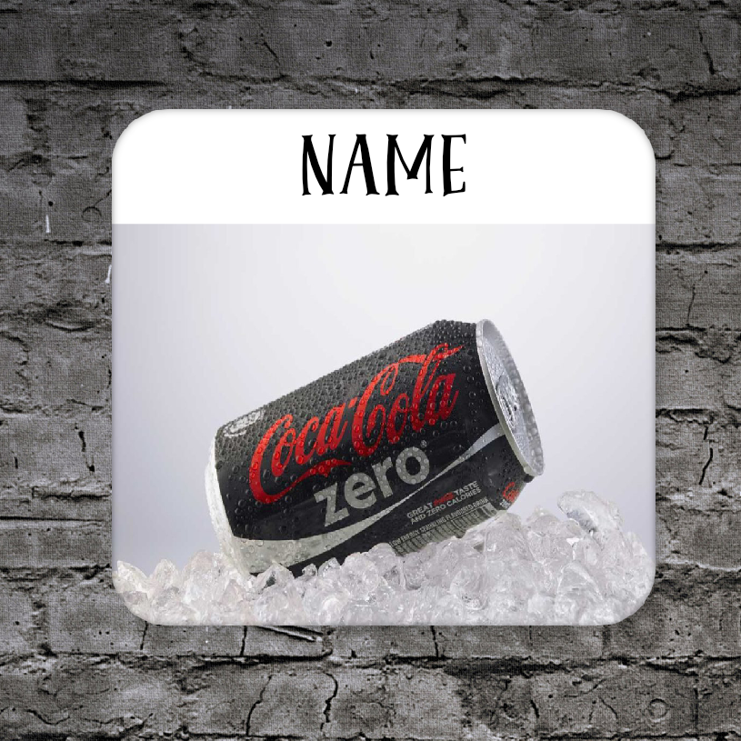 Personalised Drink Coaster Coke 355