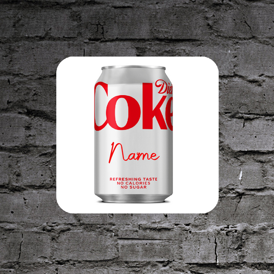 Personalised Drink Coaster Diet Coke   365